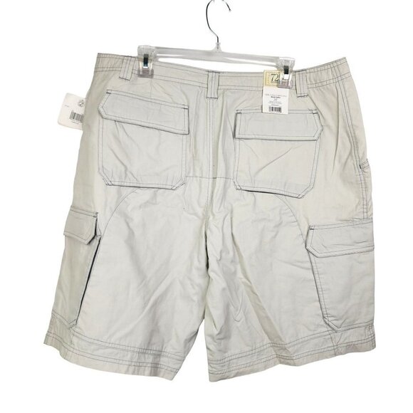 725 Originals 100% Cotton Cargo Shorts Flat Front Beige Men's Size 38 - Picture 9 of 13